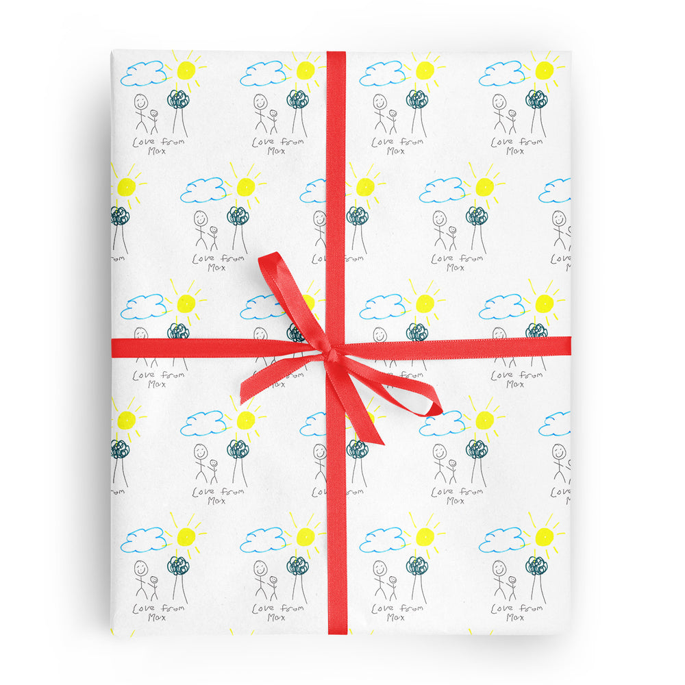 Add Your Own Drawing Wrapping Paper #3 image